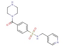 4-(1-piperazinylcarbonyl)-N-(4-pyridinylmethyl)benzenesulfonamide dihydrochloride