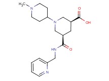 (3S*,5R*)-1'-methyl-5-{[(2-pyridinylmethyl)amino]carbonyl}-1,4'-bipiperidine-3-carboxylic acid