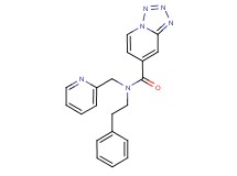 N-(2-phenylethyl)-N-(pyridin-2-ylmethyl)tetrazolo[1,5-a]pyridine-7-carboxamide