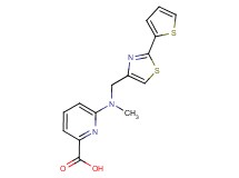 6-(methyl{[2-(2-thienyl)-1,3-thiazol-4-yl]methyl}amino)-2-pyridinecarboxylic acid