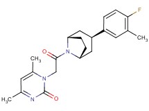 1-{2-[(3-endo)-3-(4-fluoro-3-methylphenyl)-8-azabicyclo[3.2.1]oct-8-yl]-2-oxoethyl}-4,6-dimethyl-2(1H)-pyrimidinone