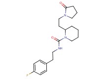 N-[2-(4-fluorophenyl)ethyl]-2-[2-(2-oxo-1-pyrrolidinyl)ethyl]-1-piperidinecarboxamide