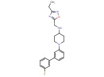 N-[(3-ethyl-1,2,4-oxadiazol-5-yl)methyl]-1-(3'-fluoro-3-biphenylyl)-4-piperidinamine