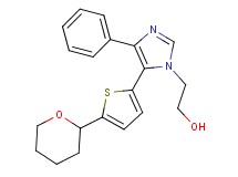 2-{4-phenyl-5-[5-(tetrahydro-2H-pyran-2-yl)-2-thienyl]-1H-imidazol-1-yl}ethanol