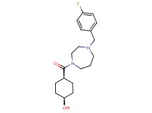 cis-4-{[4-(4-fluorobenzyl)-1,4-diazepan-1-yl]carbonyl}cyclohexanol