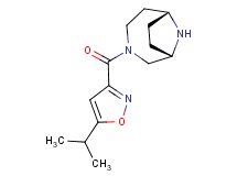 rel-(1S,6R)-3-[(5-isopropyl-3-isoxazolyl)carbonyl]-3,9-diazabicyclo[4.2.1]nonane hydrochloride