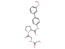 N-acetylglycyl-N-(3'-methoxy-4-biphenylyl)prolinamide