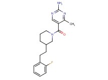 5-({3-[2-(2-fluorophenyl)ethyl]-1-piperidinyl}carbonyl)-4-methyl-2-pyrimidinamine