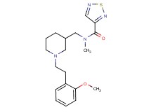 N-({1-[2-(2-methoxyphenyl)ethyl]-3-piperidinyl}methyl)-N-methyl-1,2,5-thiadiazole-3-carboxamide
