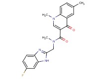N-[(6-fluoro-1H-benzimidazol-2-yl)methyl]-N,1,6-trimethyl-4-oxo-1,4-dihydroquinoline-3-carboxamide