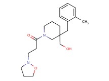 [1-[3-(2-isoxazolidinyl)propanoyl]-3-(2-methylbenzyl)-3-piperidinyl]methanol