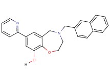 4-(2-naphthylmethyl)-7-(2-pyridinyl)-2,3,4,5-tetrahydro-1,4-benzoxazepin-9-ol