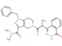 1-benzyl-N,N-dimethyl-5-[2-(4-oxo-3,4-dihydro-1-phthalazinyl)propanoyl]-4,5,6,7-tetrahydro-1H-pyrazolo[4,3-c]pyridine-3-carboxamide