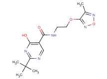 2-tert-butyl-4-hydroxy-N-{2-[(4-methyl-1,2,5-oxadiazol-3-yl)oxy]ethyl}pyrimidine-5-carboxamide