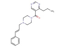 5-({4-[(2E)-3-phenylprop-2-en-1-yl]piperazin-1-yl}carbonyl)-4-propylpyrimidine