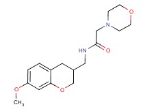 N-[(7-methoxy-3,4-dihydro-2H-chromen-3-yl)methyl]-2-morpholin-4-ylacetamide