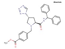 methyl 4-{[(2S,4R)-2-{[(diphenylmethyl)amino]carbonyl}-4-(1H-tetrazol-1-yl)-1-pyrrolidinyl]methyl}benzoate