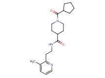 1-(cyclopentylcarbonyl)-N-[2-(3-methyl-2-pyridinyl)ethyl]-4-piperidinecarboxamide