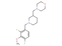 4-{[1-(2,4-difluoro-3-methoxybenzyl)piperidin-3-yl]methyl}morpholine