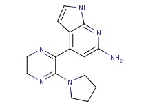4-(3-pyrrolidin-1-ylpyrazin-2-yl)-1H-pyrrolo[2,3-b]pyridin-6-amine