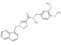 N-(3,4-dimethoxybenzyl)-N-methyl-1-(1-naphthylmethyl)-1H-1,2,3-triazole-4-carboxamide