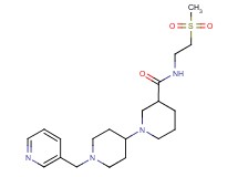 N-[2-(methylsulfonyl)ethyl]-1'-(pyridin-3-ylmethyl)-1,4'-bipiperidine-3-carboxamide