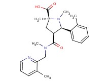 (2S*,4S*,5R*)-1,2-dimethyl-4-({methyl[(3-methylpyridin-2-yl)methyl]amino}carbonyl)-5-(2-methylphenyl)pyrrolidine-2-carboxylic acid