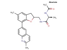 N~2~-acetyl-N~1~-{[5-methyl-7-(2-methyl-6-quinolinyl)-2,3-dihydro-1-benzofuran-2-yl]methyl}-L-alaninamide