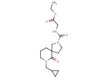 ethyl N-{[7-(cyclopropylmethyl)-6-oxo-2,7-diazaspiro[4.5]dec-2-yl]carbonyl}glycinate