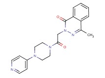 4-methyl-2-{2-oxo-2-[4-(4-pyridinyl)-1-piperazinyl]ethyl}-1(2H)-phthalazinone