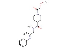 1-(methoxyacetyl)-N-methyl-N-(2-quinolinylmethyl)-4-piperidinecarboxamide