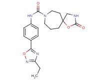 N-[4-(3-ethyl-1,2,4-oxadiazol-5-yl)phenyl]-2-oxo-1-oxa-3,8-diazaspiro[4.6]undecane-8-carboxamide