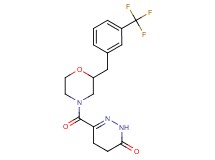 6-({2-[3-(trifluoromethyl)benzyl]-4-morpholinyl}carbonyl)-4,5-dihydro-3(2H)-pyridazinone