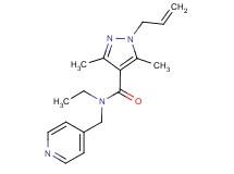 1-allyl-N-ethyl-3,5-dimethyl-N-(4-pyridinylmethyl)-1H-pyrazole-4-carboxamide trifluoroacetate