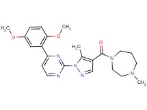 1-({1-[4-(2,5-dimethoxyphenyl)-2-pyrimidinyl]-5-methyl-1H-pyrazol-4-yl}carbonyl)-4-methyl-1,4-diazepane
