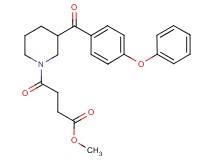 methyl 4-oxo-4-[3-(4-phenoxybenzoyl)-1-piperidinyl]butanoate