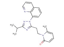 1-[2-(3-isopropyl-1-quinolin-8-yl-1H-1,2,4-triazol-5-yl)ethyl]-6-methylpyridin-2(1H)-one