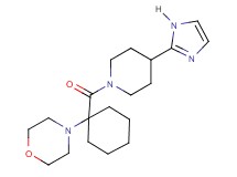 4-(1-{[4-(1H-imidazol-2-yl)-1-piperidinyl]carbonyl}cyclohexyl)morpholine