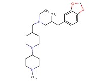 3-(1,3-benzodioxol-5-yl)-N-ethyl-2-methyl-N-[(1'-methyl-1,4'-bipiperidin-4-yl)methyl]-1-propanamine