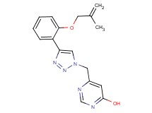6-[(4-{2-[(2-methylprop-2-en-1-yl)oxy]phenyl}-1H-1,2,3-triazol-1-yl)methyl]pyrimidin-4-ol