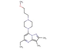 5-ethyl-7-[4-(3-methoxypropyl)-1-piperazinyl]-2,3-dimethylpyrazolo[1,5-a]pyrimidine
