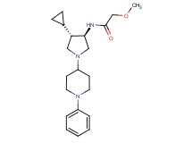 N-[rel-(3R,4S)-4-cyclopropyl-1-(1-phenyl-4-piperidinyl)-3-pyrrolidinyl]-2-methoxyacetamide dihydrochloride