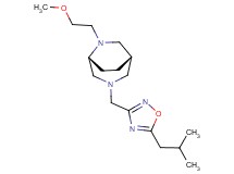 (1S*,5R*)-3-[(5-isobutyl-1,2,4-oxadiazol-3-yl)methyl]-6-(2-methoxyethyl)-3,6-diazabicyclo[3.2.2]nonane