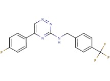 5-(4-fluorophenyl)-N-[4-(trifluoromethyl)benzyl]-1,2,4-triazin-3-amine