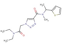 1-[2-(diethylamino)-2-oxoethyl]-N-methyl-N-[1-(2-thienyl)ethyl]-1H-1,2,3-triazole-4-carboxamide