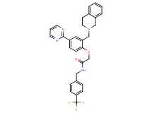 2-[2-(3,4-dihydro-2(1H)-isoquinolinylmethyl)-4-(2-pyrimidinyl)phenoxy]-N-[4-(trifluoromethyl)benzyl]acetamide