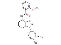 N-[1-(3,4-dimethylphenyl)-4,5,6,7-tetrahydro-1H-indazol-4-yl]-2-methoxynicotinamide
