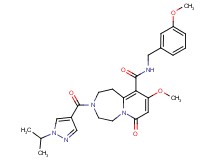 3-[(1-isopropyl-1H-pyrazol-4-yl)carbonyl]-9-methoxy-N-(3-methoxybenzyl)-7-oxo-1,2,3,4,5,7-hexahydropyrido[1,2-d][1,4]diazepine-10-carboxamide