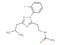 N-{2-[1-(2-fluorophenyl)-3-isobutyl-1H-1,2,4-triazol-5-yl]ethyl}acetamide