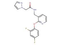 N-{[2-(2,4-difluorophenoxy)-3-pyridinyl]methyl}-2-(1H-pyrazol-1-yl)acetamide